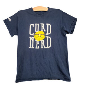 Culvers Men's Curb Nerd Graphic T-Shirt Blue XS Short Sleeve Crew Neck